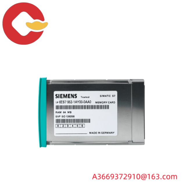 Siemens RAM Memory Card 6ES7952-1AH00-0AA0, for Industrial Control Systems