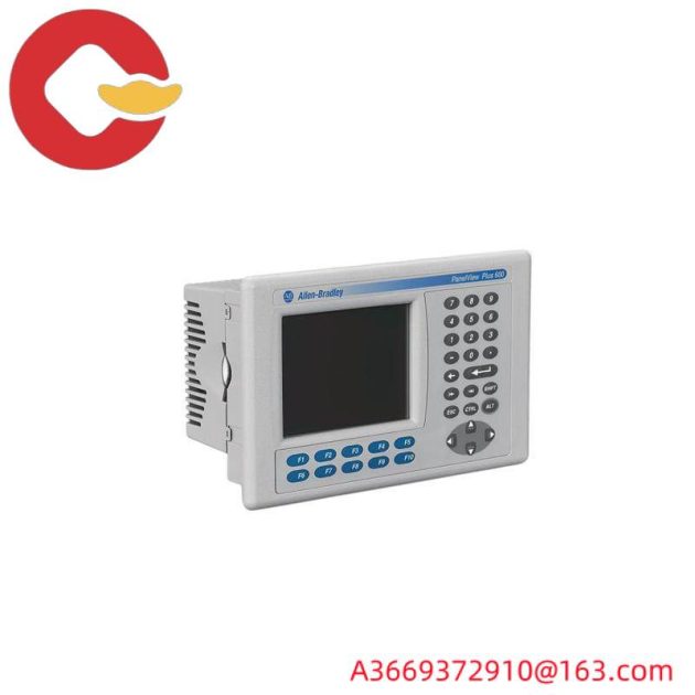 Rockwell Automation PanelView Plus 600 Compact Terminal, Touch, 5.5 Inch Color Display, Ethernet, RS-232 & Modular Communication Interface, DC Power, 64MB RAM, 64MB FLASH