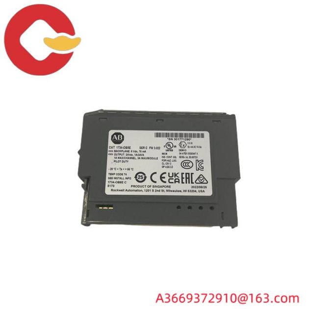 AB 1734-OB8E Output Module: Allen-Bradley Programmable Logic Controller, Advanced Control Solutions