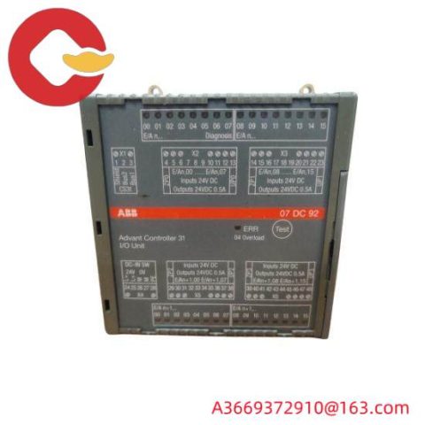 ABB 07DC92D GJR5252200R0101 - Digital I/O Module for Industrial Automation