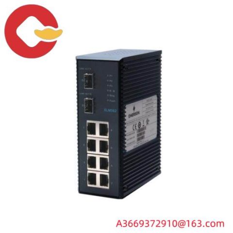 EMERSON IC086SLM082 10-Port Managed Switch: Industrial Networking Excellence