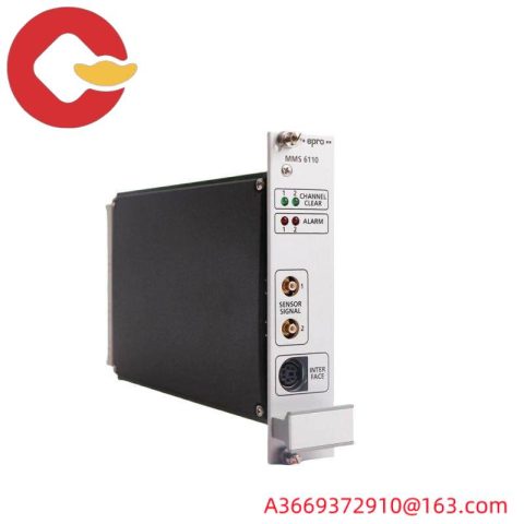 EPRO MMS6110 PLC Power Supply, EPRO Type Designation: PLC, Relative Rotor Vibration Monitor