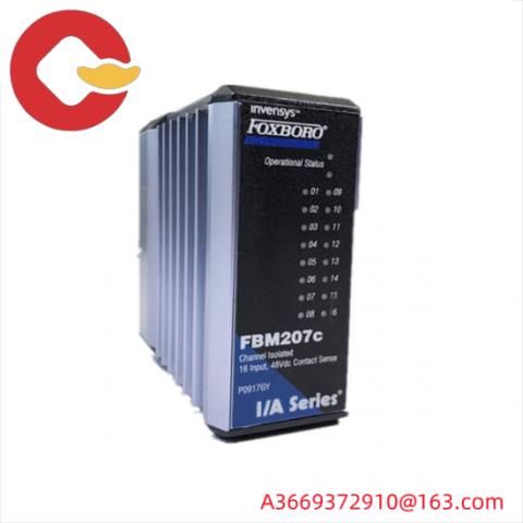FOXBORO FBM207C P091GY: 16 Channel 48Vdc Contact Input Interface Module