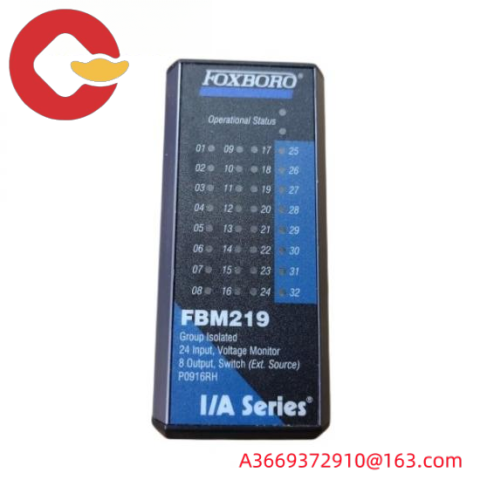 FOXBORO FBM219 P0916RH: Comprehensive 24-Channel Isolated Voltage Monitor for Industrial Control