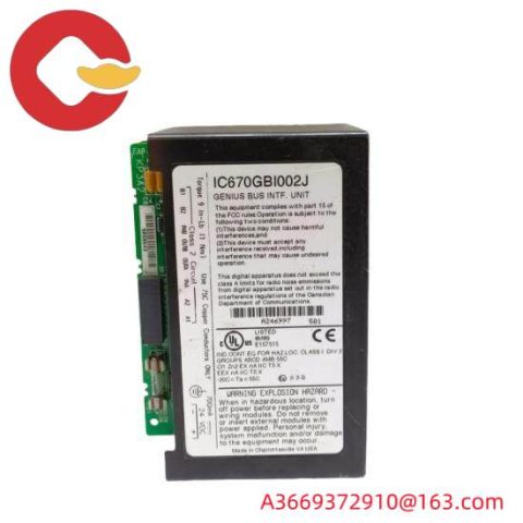 GE IC670GBI002 - Bus Interface Unit for Field I/O Control