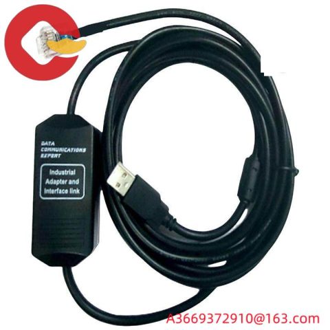 GE IC693CBL316 Cable, High-Speed RS-232 Programming, 3m Length, Requires Adapter