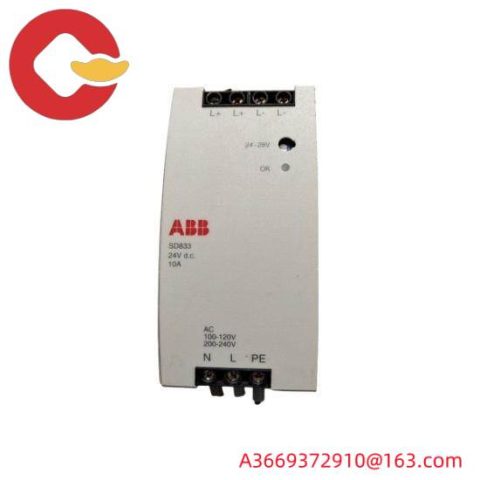 ABB SD833 3BSC610066R1 Power Supply Module, for Industrial Automation Solutions