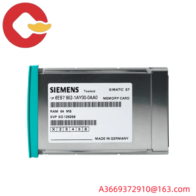 Siemens 6ES7952-0KH00-0AA0 RAM Memory Card for S7-400, Long Version, 16 MB