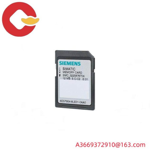 SIEMENS SIMATIC S7 Memory Card 6ES7954-8LC03-0AA0 for Industrial Automation