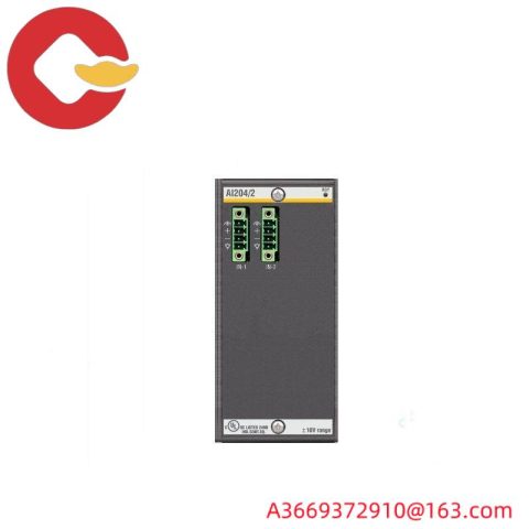Bachmann AI204/2 Analog Input Module: High Precision 2-Channel Input, 16-bit Resolution