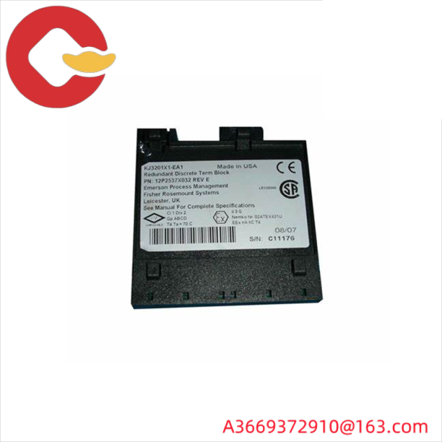 EMERSON KJ3201X1-EA1 Redundant Discrete Terminal Block - Industrial Control System Component
