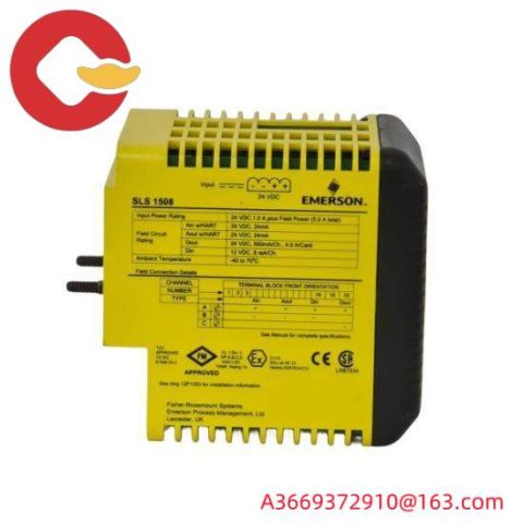 EMERSON SLS1508, KJ2201X1-BA1 12P3162X122, DeltaV SIS Smart Logic Solver