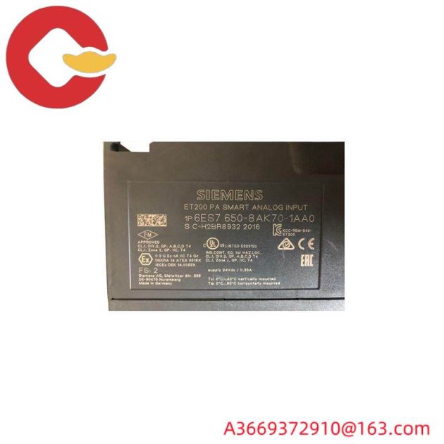 SIEMENS 6ES7650-8AK70-1AA0 Analog Input Module - Industrial Automation Innovation