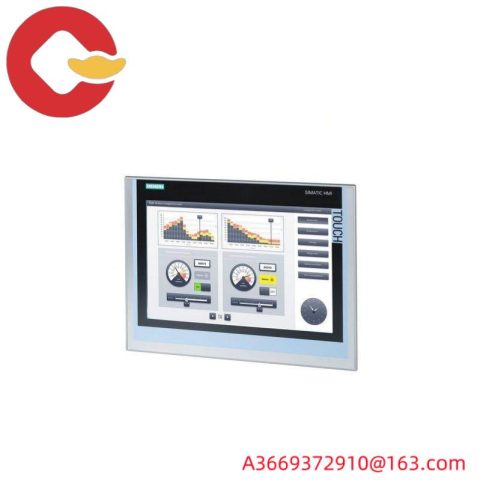 SIEMENS 6AV2124-0QC02-0AX0: Industrial HMI Display Unit for Control Systems