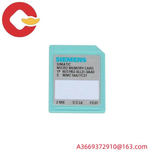 SIEMENS 6ES7953-8LL31-0AA0 Micro Memory Card for S7-300/C7/ET 200, Nflash, 64 KB