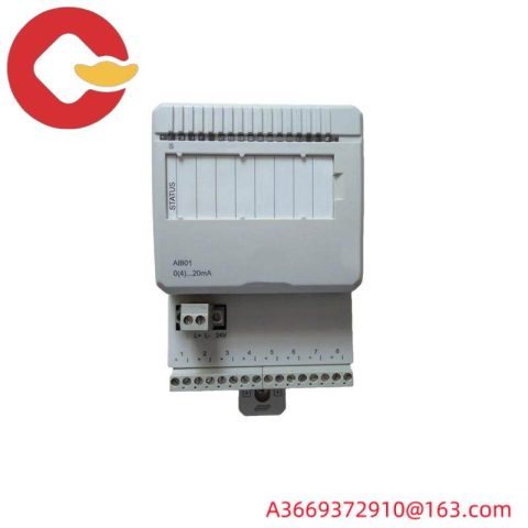 ABB 3BSE020512R1 AI801: 8-Channel Analog Input Unit for Precision Control Applications
