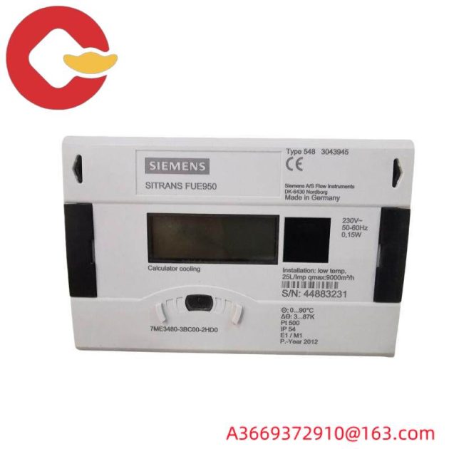 SIEMENS SITRANS FU E950 THERMAL ENERGY, Thermal Energy Meter, Measurement, Flow