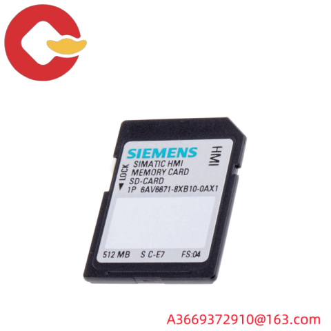 Siemens 6AV6671-8XB10-0AX1 SIMATIC SD Memory Card: Efficient Data Storage for Industrial Automation