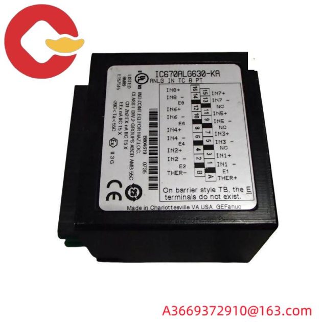 GE Fanuc IC670ALG630 Analog Input PLC Module: Advanced Automation, Precise Control